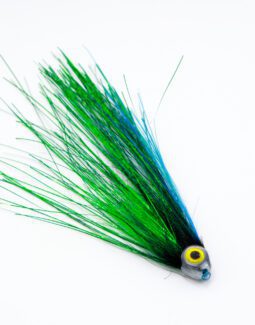 INNO PIKE SALMON Tube Fly 15 cm.  Grøn / Sort